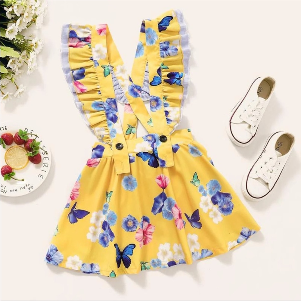 butterfly overall dress